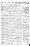 Reading Mercury Monday 19 December 1774 Page 1