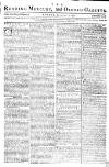 Reading Mercury Monday 02 January 1775 Page 1