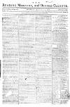Reading Mercury Monday 12 August 1776 Page 1