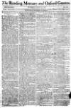 Reading Mercury Monday 14 January 1782 Page 1