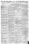 Reading Mercury Monday 12 April 1784 Page 1