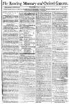 Reading Mercury Monday 26 April 1784 Page 1