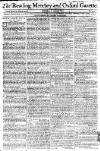 Reading Mercury Monday 26 July 1784 Page 1