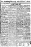 Reading Mercury Monday 17 January 1785 Page 1