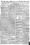 Reading Mercury Monday 25 April 1785 Page 1