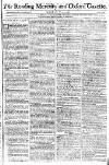 Reading Mercury Monday 30 May 1785 Page 1