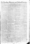 Reading Mercury Monday 13 November 1786 Page 1