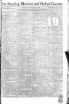 Reading Mercury Monday 19 November 1787 Page 1