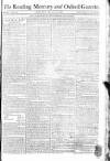 Reading Mercury Monday 10 December 1787 Page 1