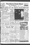 Hartlepool Northern Daily Mail Monday 26 January 1959 Page 1