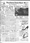 Hartlepool Northern Daily Mail Wednesday 11 February 1959 Page 1