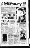 Lichfield Mercury Friday 01 April 1988 Page 1