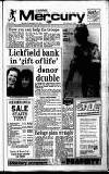 Lichfield Mercury Friday 11 January 1991 Page 1