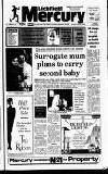Lichfield Mercury Thursday 28 January 1993 Page 1