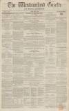 Westmorland Gazette Saturday 01 January 1853 Page 1
