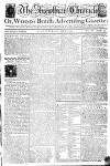 Shrewsbury Chronicle Saturday 08 July 1775 Page 1