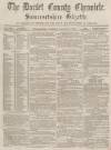 Dorset County Chronicle Thursday 08 January 1863 Page 1