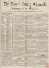 Dorset County Chronicle Thursday 10 November 1864 Page 1