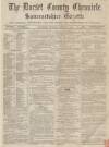 Dorset County Chronicle Thursday 03 January 1867 Page 1
