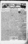 Sherborne Mercury Tue 06 Mar 1744 Page 1