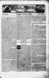 Sherborne Mercury Tue 13 Mar 1744 Page 1