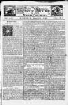 Sherborne Mercury Mon 12 Jan 1747 Page 1