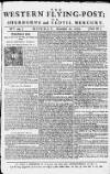 Sherborne Mercury Mon 12 Nov 1750 Page 1