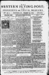 Sherborne Mercury Mon 19 Nov 1750 Page 1