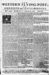 Sherborne Mercury Mon 24 Feb 1752 Page 1