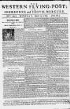 Sherborne Mercury Mon 23 Mar 1752 Page 1