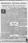 Sherborne Mercury Mon 15 Jun 1752 Page 1