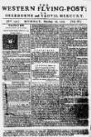 Sherborne Mercury Monday 16 October 1752 Page 1