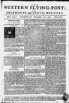 Sherborne Mercury Monday 27 November 1752 Page 1