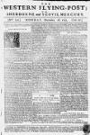 Sherborne Mercury Monday 18 December 1752 Page 1
