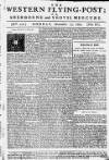 Sherborne Mercury Monday 25 December 1752 Page 1
