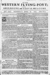 Sherborne Mercury Monday 22 January 1753 Page 1