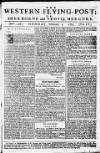 Sherborne Mercury Monday 05 February 1753 Page 1