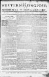 Sherborne Mercury Monday 21 March 1757 Page 1