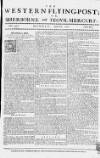 Sherborne Mercury Monday 18 April 1757 Page 1