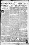 Sherborne Mercury Monday 23 January 1758 Page 1