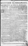Sherborne Mercury Monday 30 January 1758 Page 1