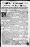 Sherborne Mercury Monday 18 January 1762 Page 1