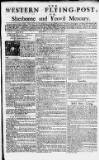 Sherborne Mercury Monday 25 January 1762 Page 1