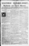 Sherborne Mercury Monday 01 February 1762 Page 1