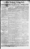 Sherborne Mercury Monday 01 April 1765 Page 1