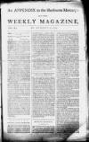 Sherborne Mercury Monday 23 August 1773 Page 1
