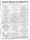 Herts Advertiser Saturday 09 February 1878 Page 1