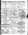 Herts Advertiser Saturday 14 November 1885 Page 1