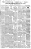 Cambridge Independent Press Saturday 16 November 1839 Page 1