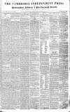Cambridge Independent Press Saturday 02 May 1840 Page 1